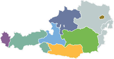 Landkarte von Österreich